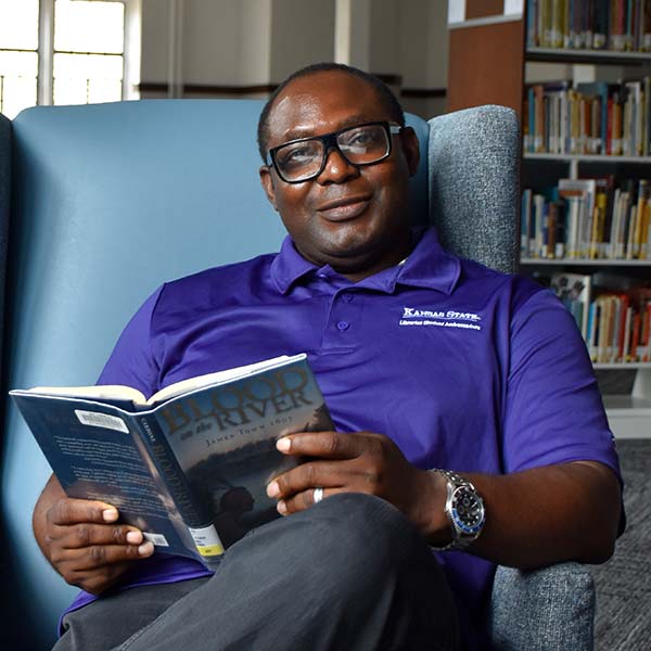 Omotayo Onanuga, a doctoral student in kinesiology from Lagos, Nigeria.