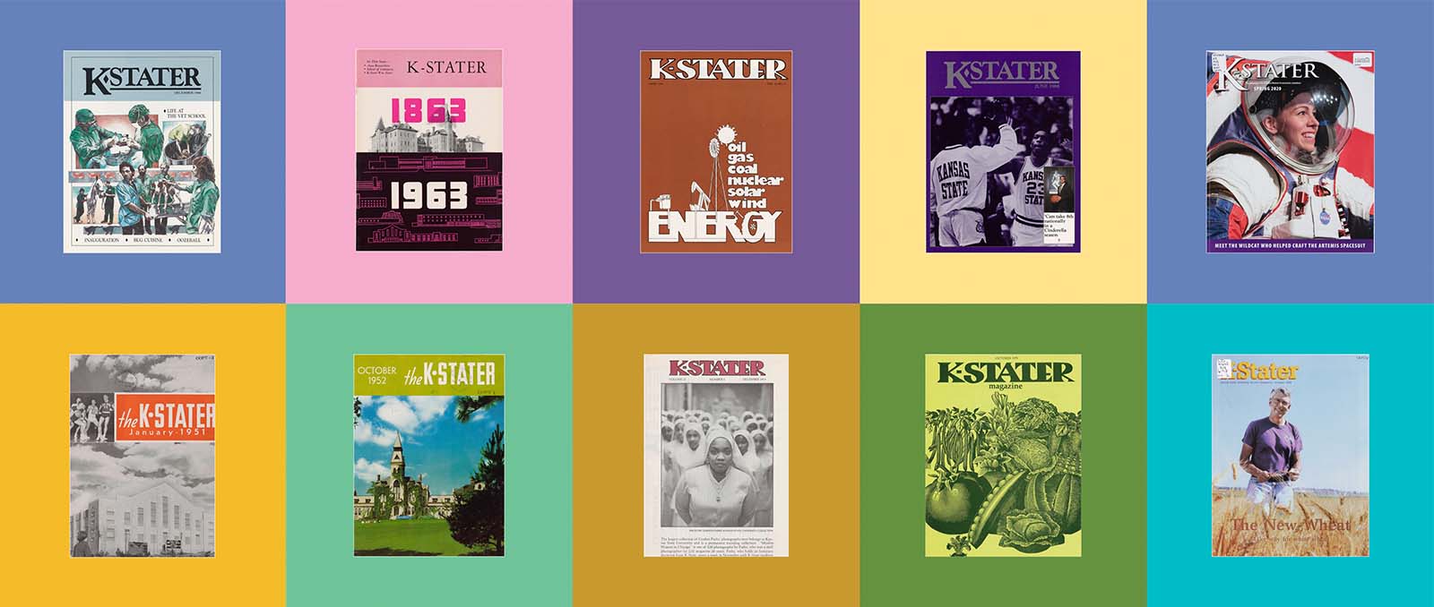 Small sample of K-Stater magazine covers.