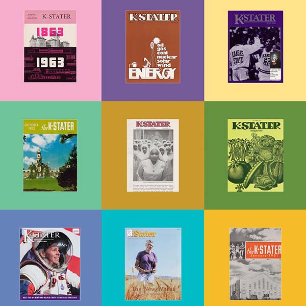 K-Stater magazine covers.