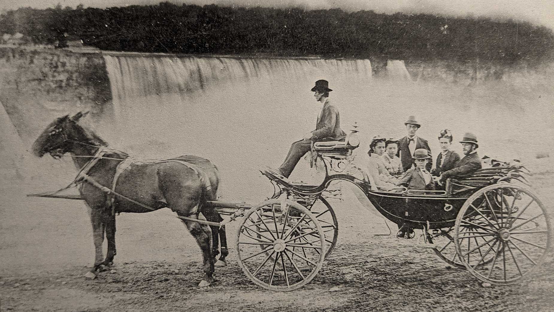 The Koesters toured Niagara Falls by carriage on Sept. 5, 1876.