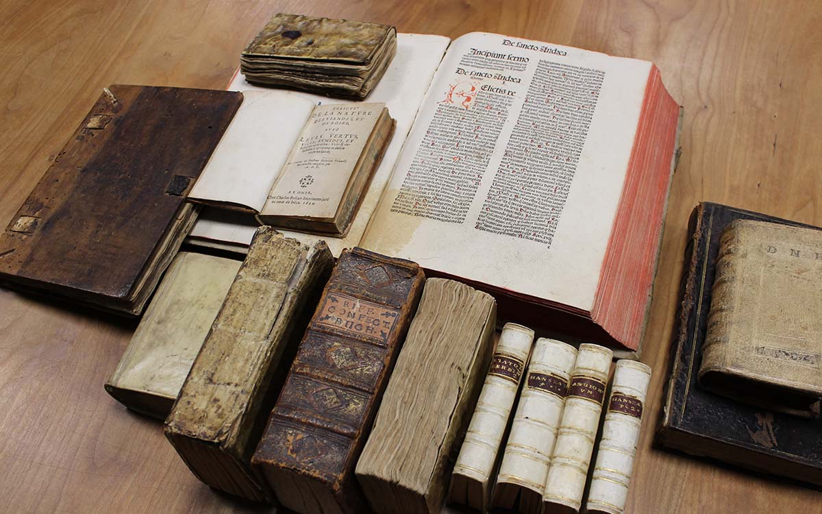 Some of the oldest printed books found in K-State Libraries' Morse Department of Archives and Special Collections