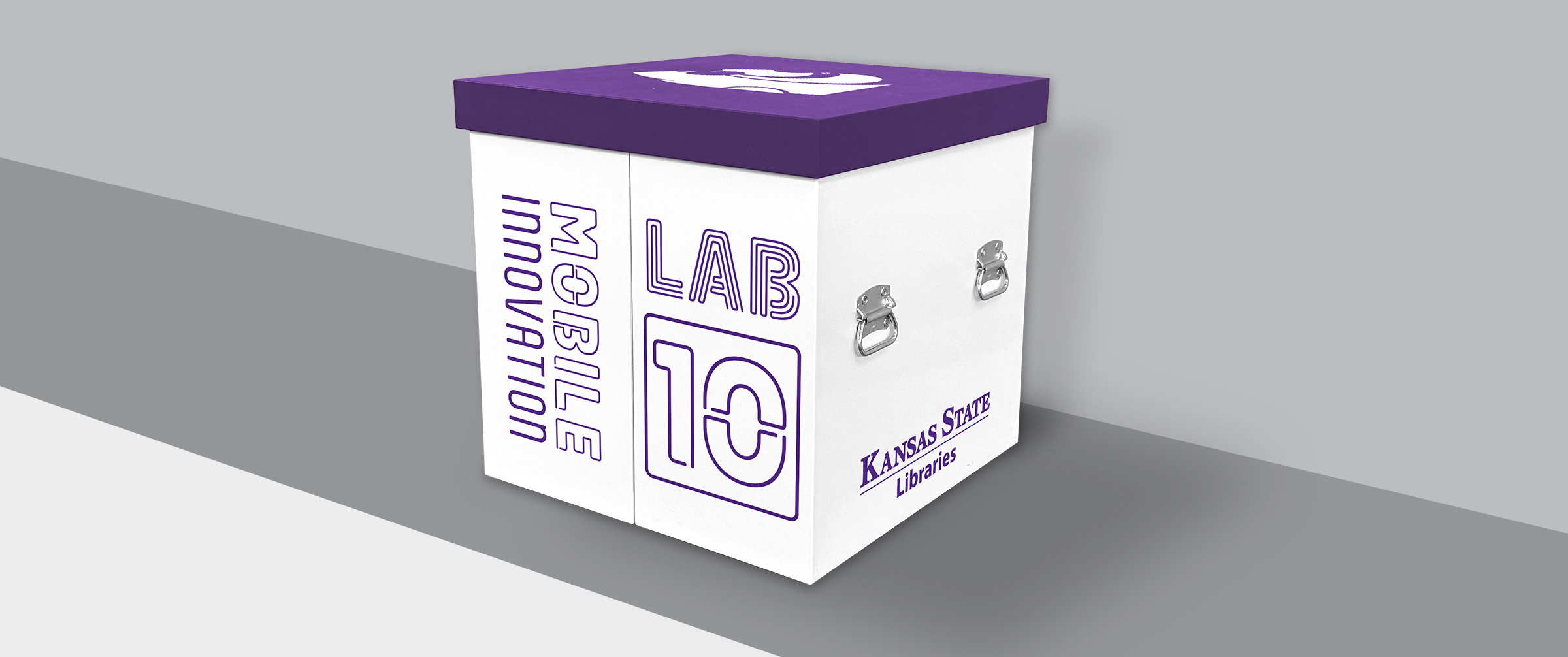 K-State Libraries mobile innovation lab box.