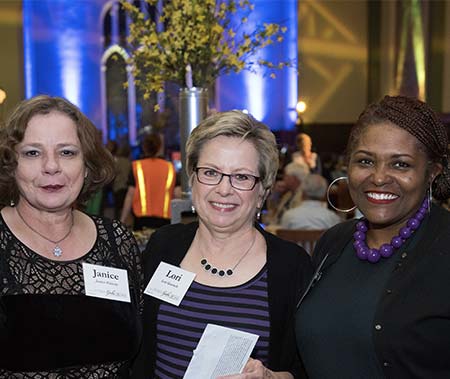 Ladies at Friends of the K-State Libraries gala.