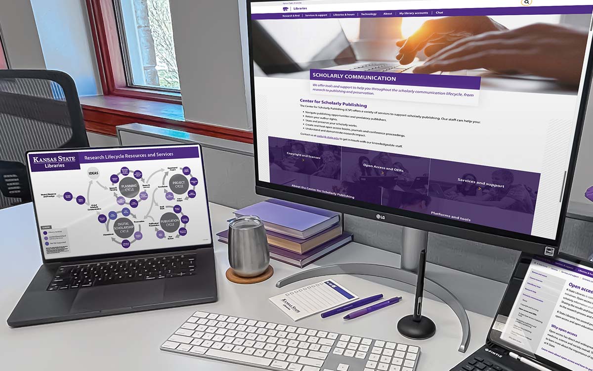 Scholarly communication workspace.