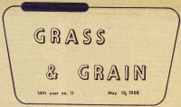 Cover of Grass and Grain newsletter