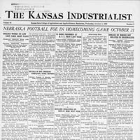 Cover of the Kansas Industrialist newspaper